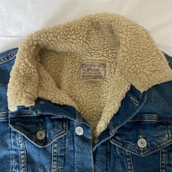 Polo Ralph Lauren Jean Jacket lined sz 12-14/G - Picture 4 of 16